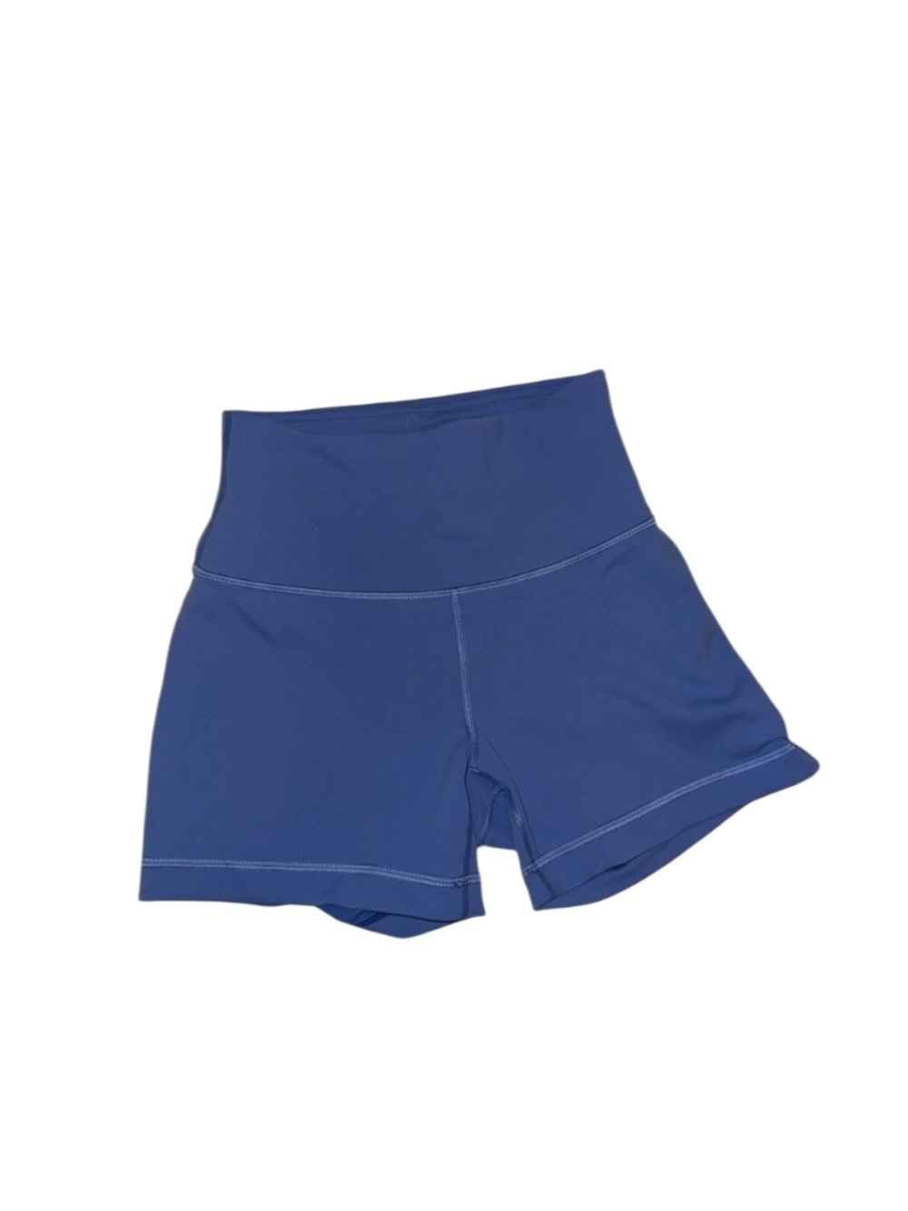 Lululemon Wunder Train Biker Shorts Size 6 Cornflower Blue 4in Inseam